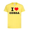 Детская футболка I love Odesa Лимонный фото
