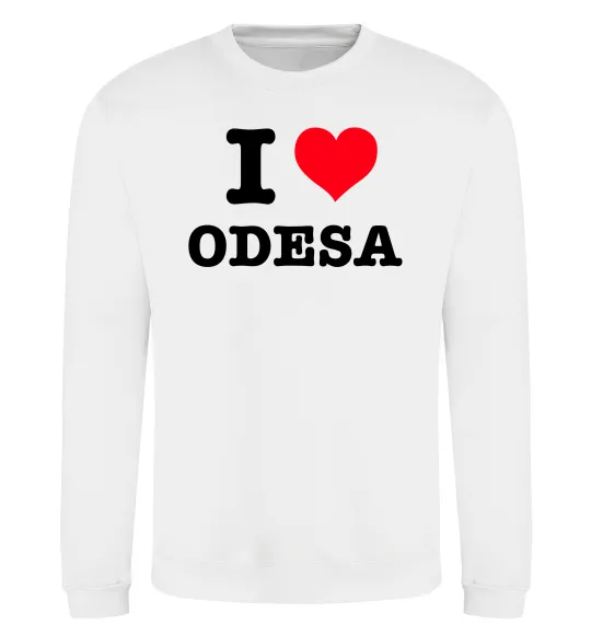 Свитшот I love Odesa Белый фото