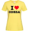 Женская футболка I love Odesa Лимонный фото