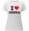 Женская премиум футболка I love Odesa Белый фото