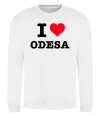 Світшот I love Odesa Білий фото