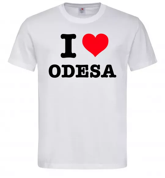 Мужская футболка I love Odesa Белый фото