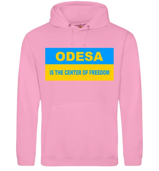 Мужская толстовка (худи) Odesa center of freedom Розовый фото