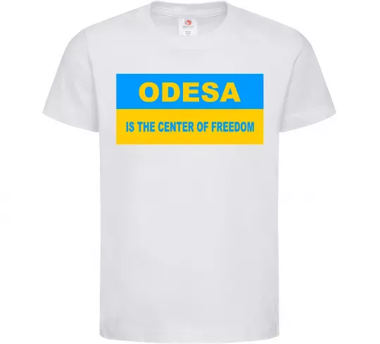 Дитяча футболка Odesa center of freedom Білий фото