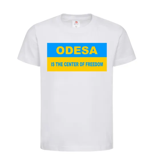 Детская футболка Odesa center of freedom Белый фото