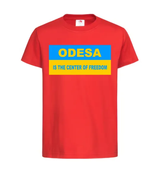 Детская футболка Odesa center of freedom Красный фото