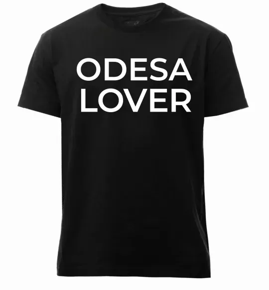 Мужская премиум футболка Odesa lover Черный фото