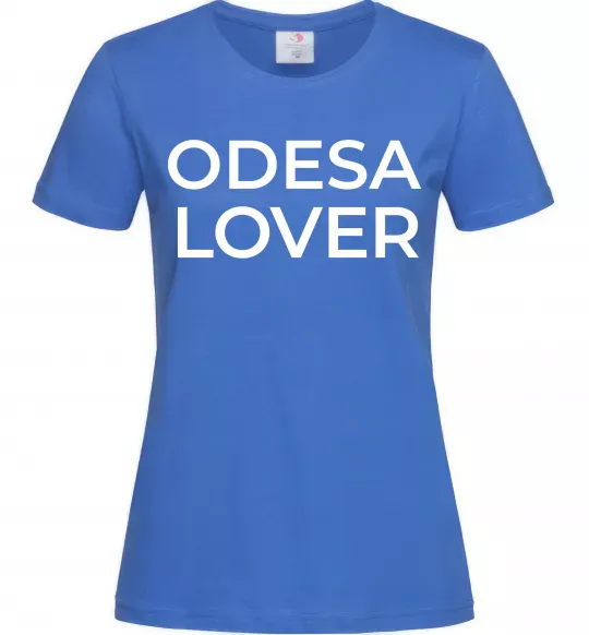 Жіноча футболка Odesa lover Яскраво-синій фото