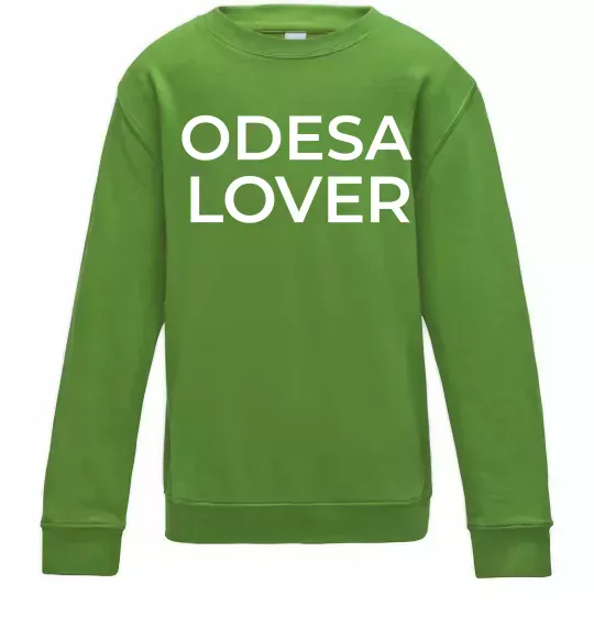 Детский Свитшот Odesa lover Лаймовый фото