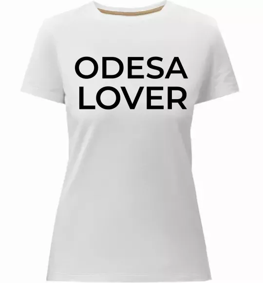 Жіноча преміум футболка Odesa lover Білий фото