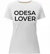 Жіноча преміум футболка Odesa lover Білий фото
