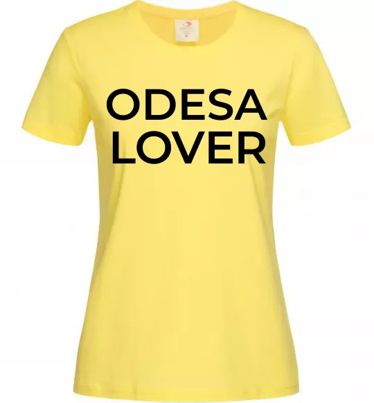 Жіноча футболка Odesa lover Лимонний фото