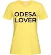Жіноча футболка Odesa lover Лимонний фото