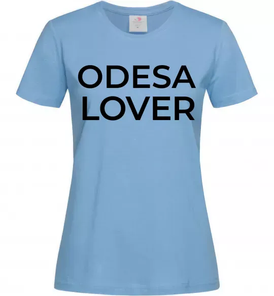 Жіноча футболка Odesa lover Блакитний фото