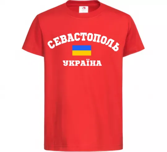 Дитяча футболка Севастополь Україна Червоний фото