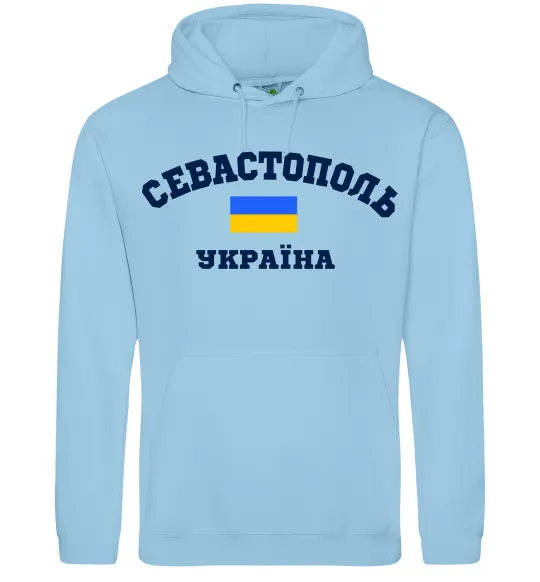 Чоловіча толстовка (худі) Севастополь Україна Блакитний фото
