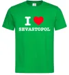 Чоловіча футболка I love Sevastopol Зелений фото