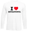 Лонгслів I love Sevastopol Білий фото