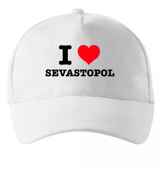 Кепка I love Sevastopol Білий фото