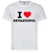 Чоловіча футболка I love Sevastopol Білий фото