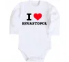 Дитячий бодік I love Sevastopol Білий фото