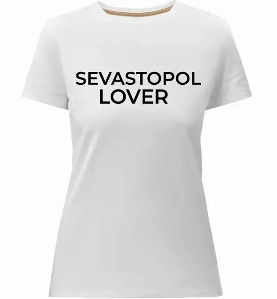 Жіноча преміум футболка Sevastopol lover Білий фото