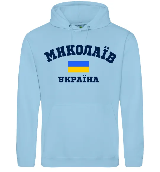 Чоловіча толстовка (худі) Миколаїв Україна Блакитний фото