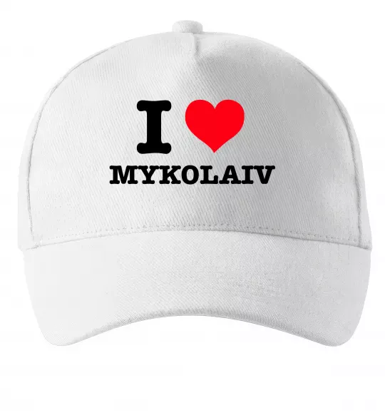 Кепка I love Mykolaiv Білий фото