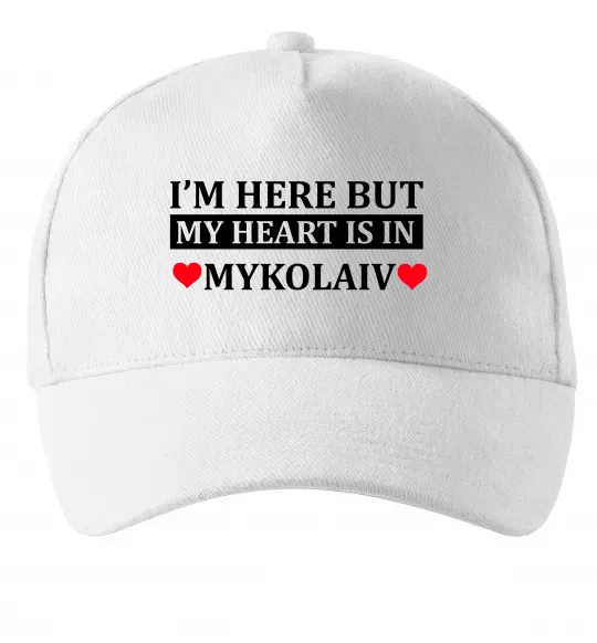 Кепка My heart in Mykolaiv Білий фото