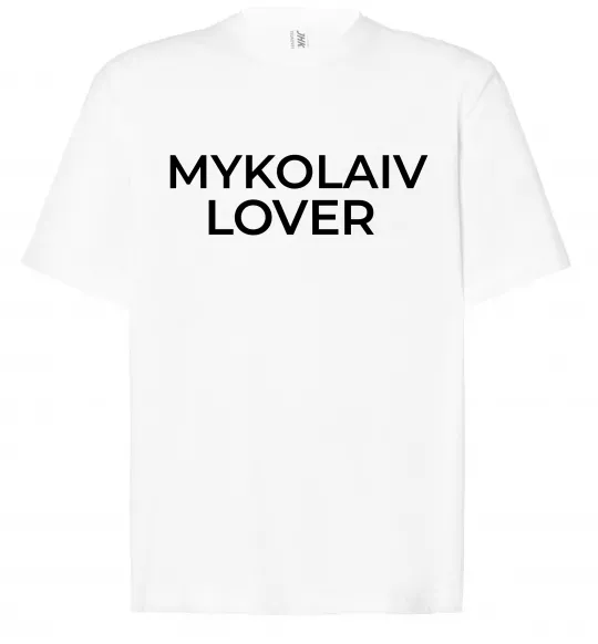 Футболка Оверсайз Mykolaiv lover Білий фото