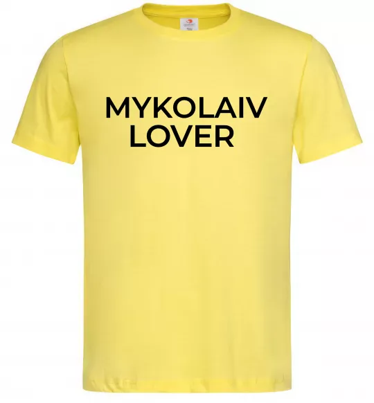 Чоловіча футболка Mykolaiv lover Лимонний фото