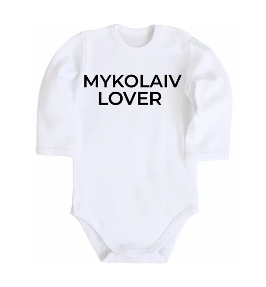 Детский боди Mykolaiv lover Белый фото
