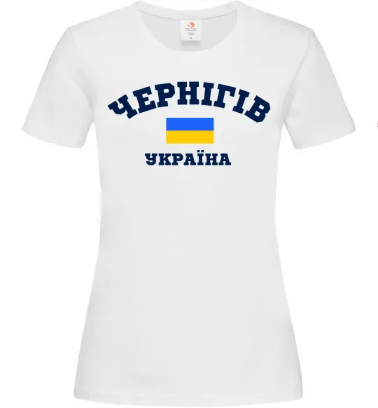 Женская футболка Чернігів Україна Белый фото