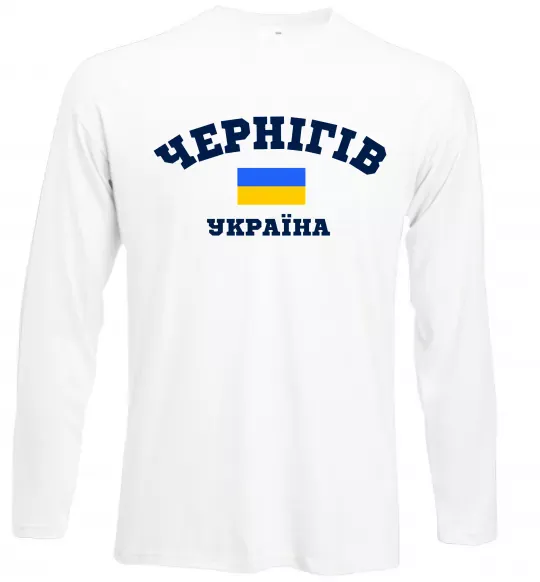 Лонгслів Чернігів Україна Білий фото