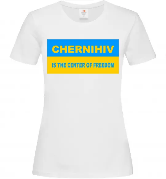 Женская футболка Chernihiv center of freedom Белый фото