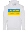 Женская толстовка (худи) Chernihiv center of freedom Серый меланж фото