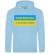 Женская толстовка (худи) Chernihiv center of freedom Голубой фото