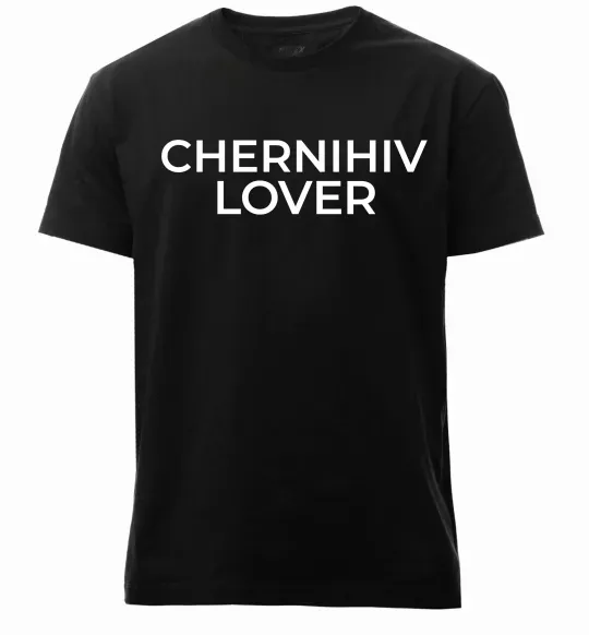 Чоловіча преміум футболка Chernihiv lover Чорний фото