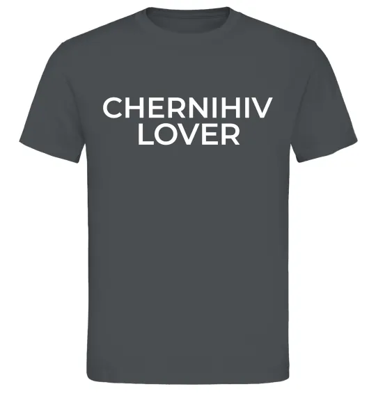 Чоловіча футболка Chernihiv lover Графіт фото