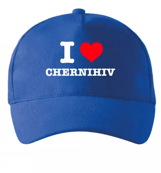 Кепка I love Chernihiv Ярко-синий фото