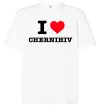 Футболка Оверсайз I love Chernihiv Белый фото