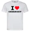 Чоловіча футболка I love Chernihiv Білий фото