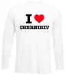 Лонгслів I love Chernihiv Білий фото