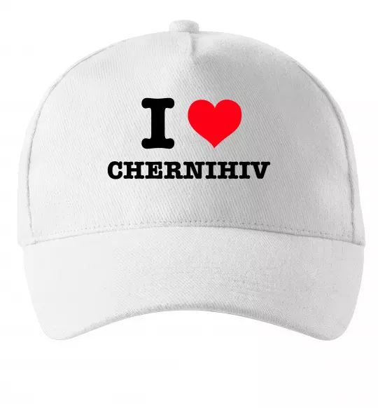 Кепка I love Chernihiv Белый фото