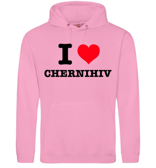 Мужская толстовка (худи) I love Chernihiv Розовый фото