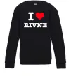 Детский Свитшот I love Rivne Черный фото