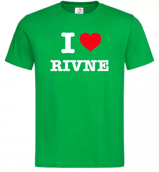 Мужская футболка I love Rivne Зеленый фото