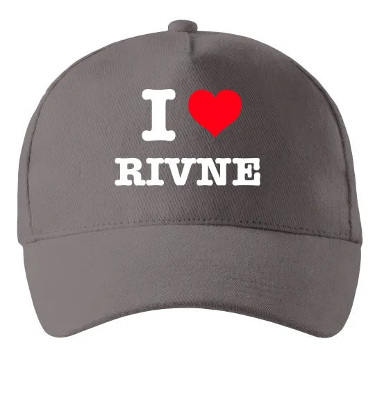 Кепка I love Rivne Серый фото