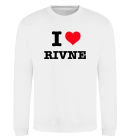 Світшот I love Rivne Білий фото