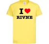 Детская футболка I love Rivne Лимонный фото